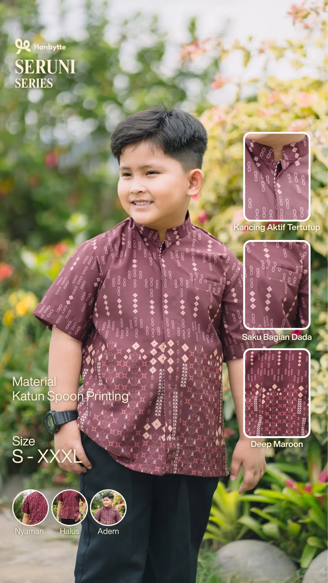 seruni raya anak deep maroon