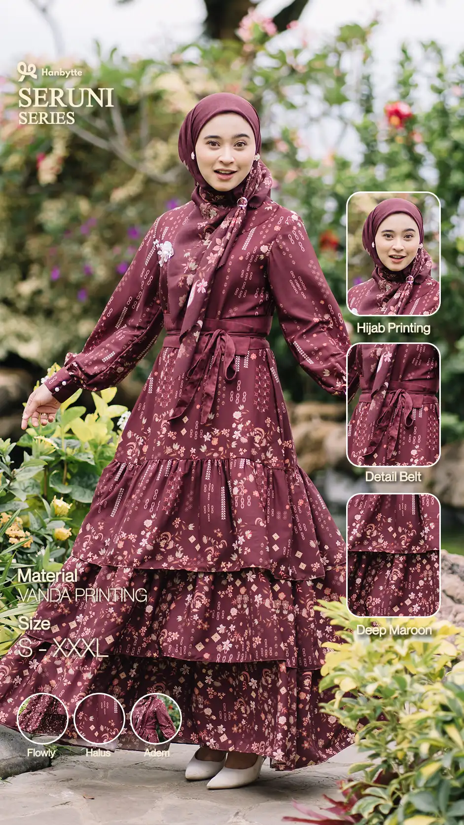 seruni raya deep maroon