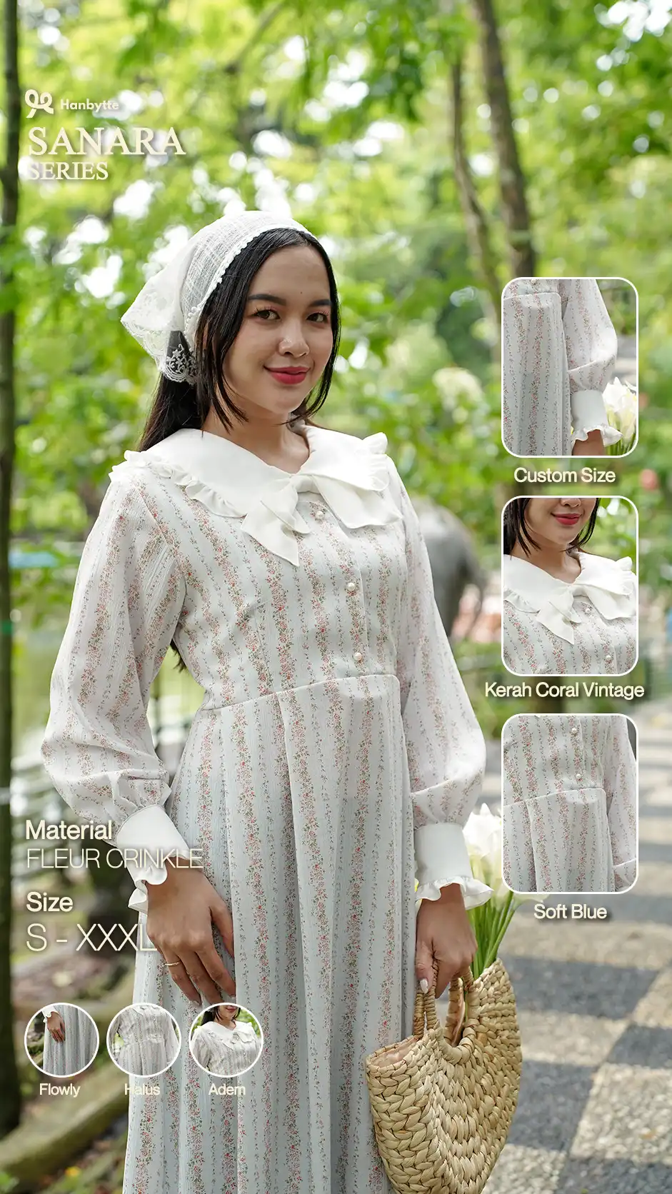 sanara dress soft blue